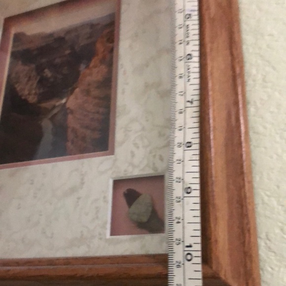 80s Grand Canyon Souvenir Photo & Rock/Feather - Picture 4 of 4